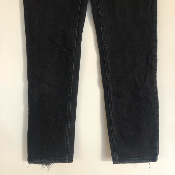 We The Free People Dakota Straight Leg Jeans Sz 25 High Rise Vintage Black Denim - Picture 7 of 14